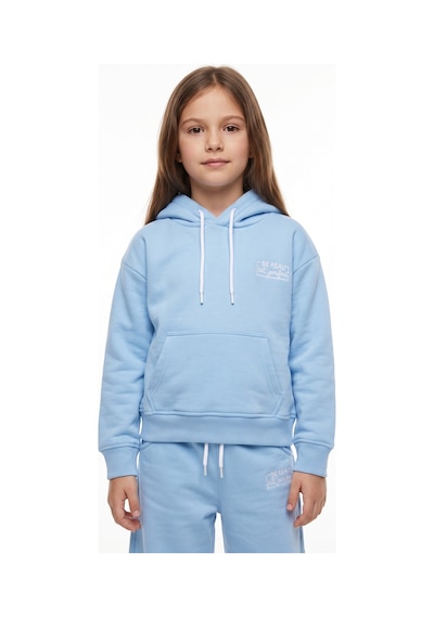 Toontoy Kids Toontoy Kız Çocuk Kapüşonlu Baskılı Eşofman Takım Pudra