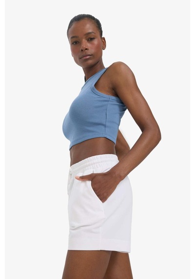 DeFactoFit Crop Top Bisiklet Yaka Modal Sporcu Atlet E2939AX25SMIN34