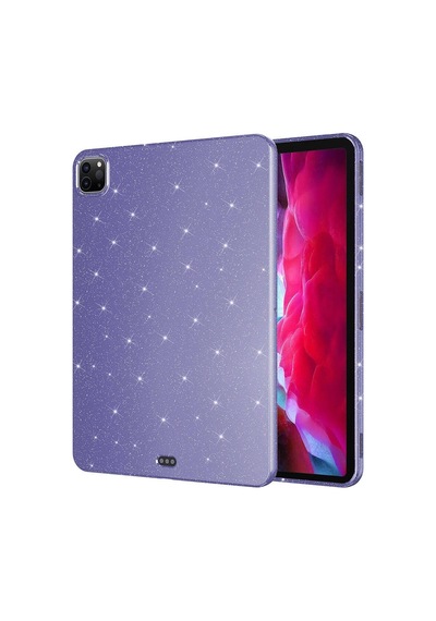 Apple Uyumlu iPad, Pro 11 2020 2.nesil Simli Parlak Görünümlü Zore Tablet Koton Kılıf-derin Mor Tablet Kılıfı