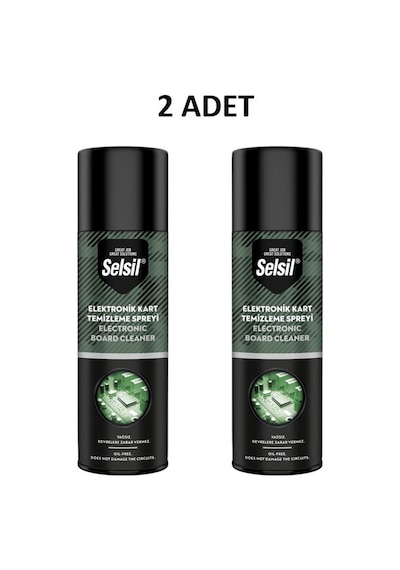Selsil Elektronik Devre Kart Temizleme Spreyi 200ml 2 Adet