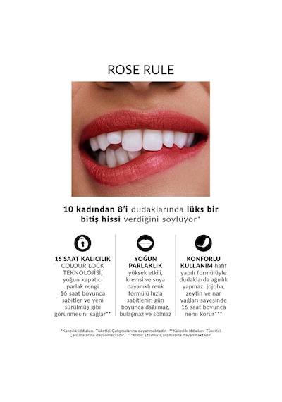 Power Stay Kremsi Vinyl Likit Ruj - Rose Rule 0