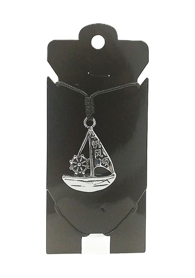 Unisex Kore İp Askılı Ve Krom Çelik Kaplamalı Tribal Kolye - Kkkk-64 Çok REnkli