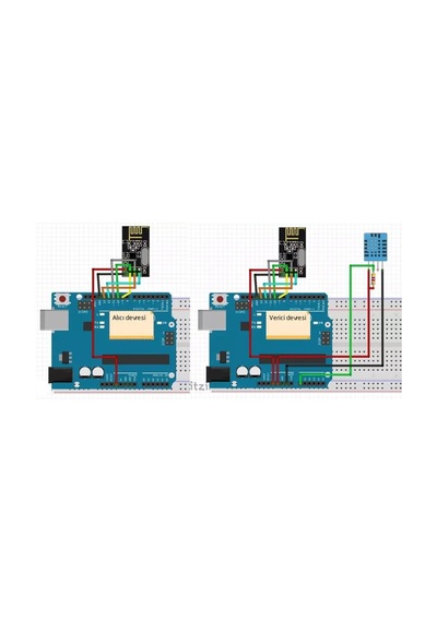 Nrf24l01 2.4ghz Transceiver Modül Alıcı Verici Kablosuz Haberleşme Rf Wireless Arduino 100metre