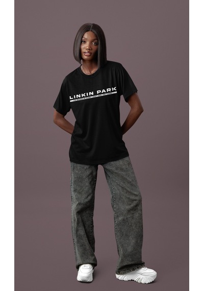 Tasarım Linkin Park In The End Rock Metal Sırt Baskılı Unisex Ove Siyah