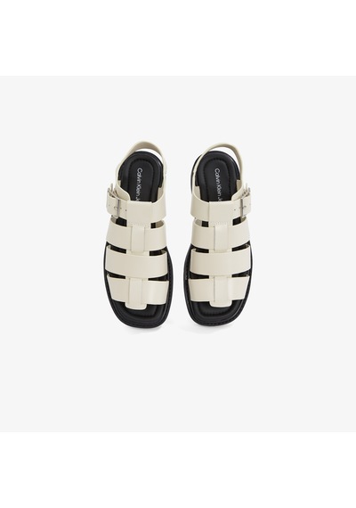 Calvin Klein Sq Molded Sdl Fisherman Mg Wn Kadın Bej Sandalet