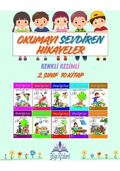 2.sınıf Okumayı Sevdiren Renkli Resimli Hikayeler 5 - 10 Kitap