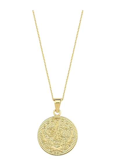 Altın Sepeti AS1802KL Altın Tuğralı İnce Pul Para Kolye