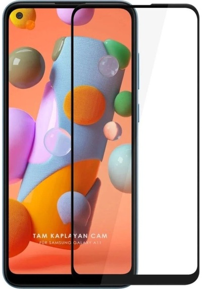 Samsung Galaxy A11 Uyumlu - Seramik Nano Kırılmaz Tam Kaplayan Ekran Koruyucu - Anti Static Özellik