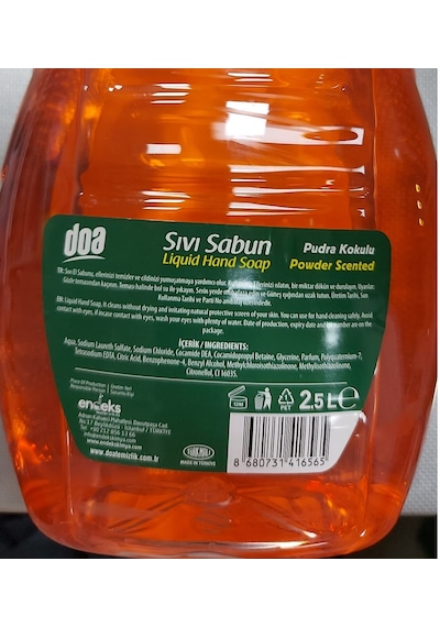 Doa Sıvı Sabun Pudra Kokulu 2.5 Lt X 3 Adet