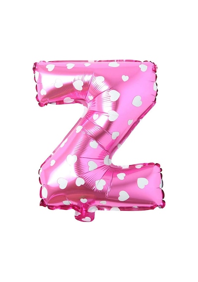 Z Harf Pembe Folyo Balon 16 İnç 40 Cm PEMBE