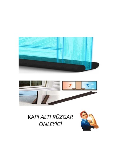 6 Adet Çift Taraflı Kapı Altı Rüzgar Önleyici Ses Ve Isı Izolasyon Süngeri
