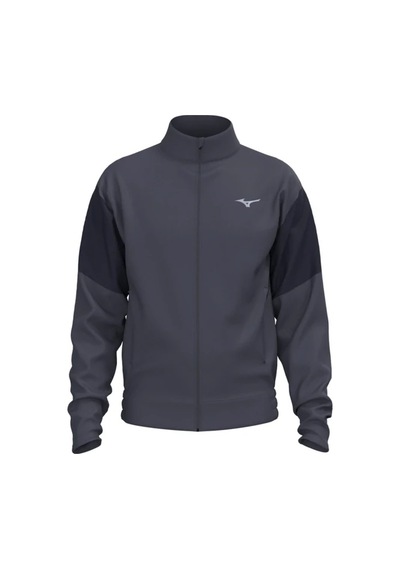 Mizuno Athletics Track Jacket Erkek Fermuarlı Sweatshirt Gri / Lacivert Çok Renkli