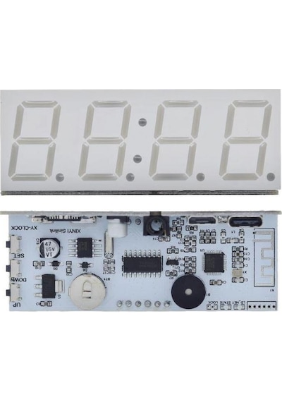 WBT Wifi 4 Digit Led Display Saat / Alarm Modülü - Mavi