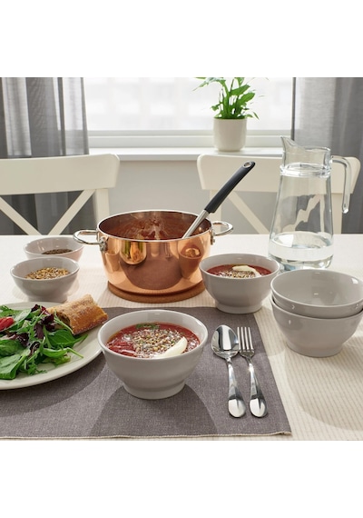 16 Parça Sandskädda Yemek Takımı 4 Kişilik Meridyendukkan Toprak Ton Bej Renk Rustik Set-stoneware