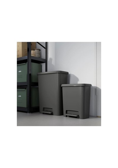 Ikea Knöckla Çöp Kutusu, Koyu Gri, 50 Lt