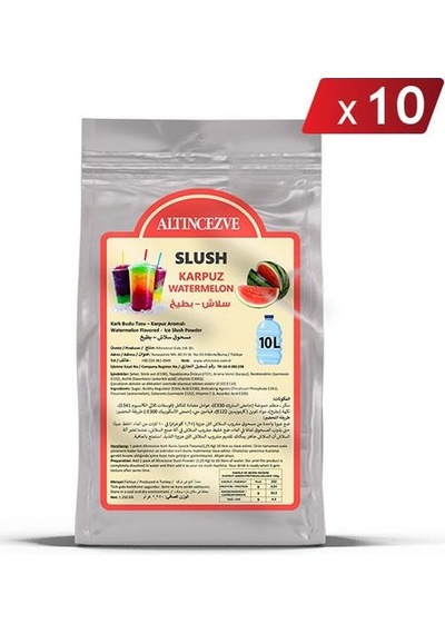 Altıncezve Ice Slush Karlı Buzlu Karlama Tozu Karpuz 10 x 1250 G