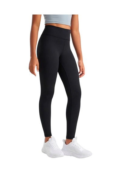 Erdem Kıds Kız Çocuk / Kadın Cepli Yüksek Bel, Günlük, Koşu, Yürüyüş, Yoga, Spor, Atletik, Egzersiz, Fitness Tayt Siyah Siyah