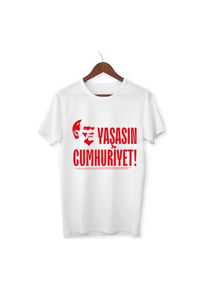 Alpşan Ticaret 29 Ekim Cumhuriyet Bayramı Tişört 29 Ekim T-shirt 101. Yıl Özel Tasarım Tişört Beyaz