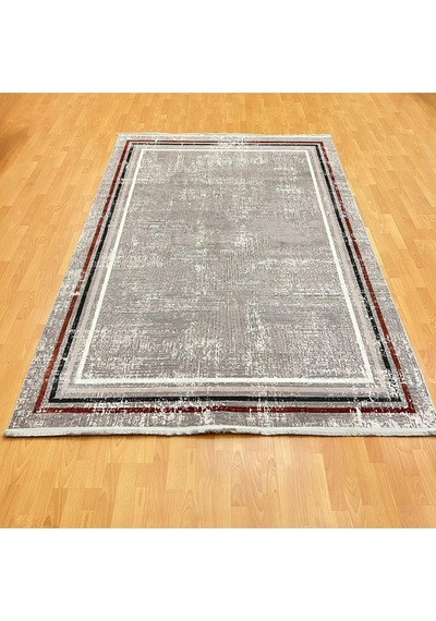 Labirent Desenli 200 X 300 Yün Halı Gri