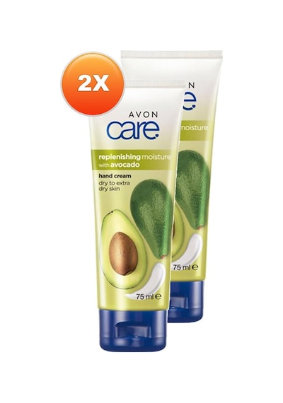 Avon Care Kuru Ciltler İçin Avokado Özlü El Krem 2 x 75 ML