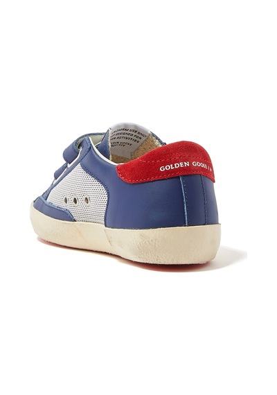 Golden Goose Çocuk Eski Okul Deri Spor Ayakkabıları Mavi