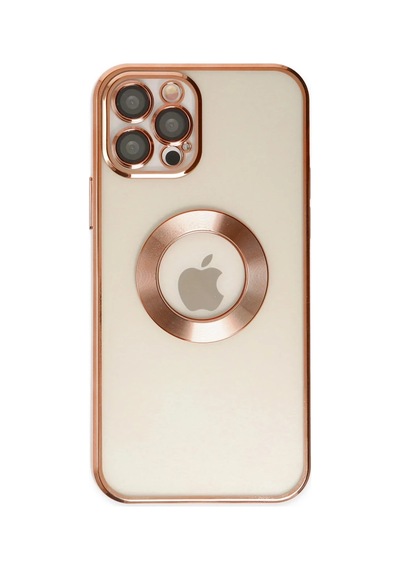 Apple İphone 12 Pro Kılıf Slot Silikon - Rose Gold 0.2M-Çok Renkli