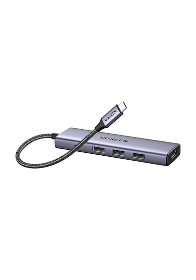 Ugreen Type-c To 4k/60hz Hdmı 3 Usb 3.0 100w Pd Güç Girişi Çoklayıcı Hub Adaptör