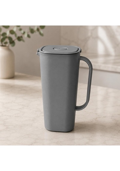 Ayrex 1700 Ml Sürahi, Sızdırmaz Kapaklı Bpa İçermez Buzdolabı Kapısına Uygun Ergonomik Saplı Soğuk Ve Sıcak Diğer