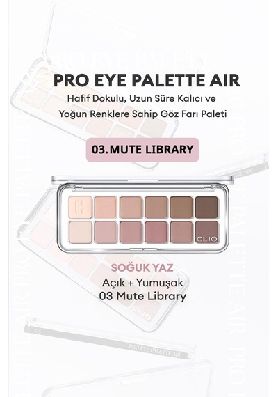 Clio Pro Eye Palette Air 03 Mute Library