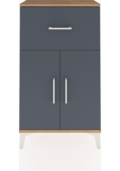 Arges Komodin Tek Raflı Tek Çekmeceli 2 Kapaklı 60x30x106 Çam... Çam