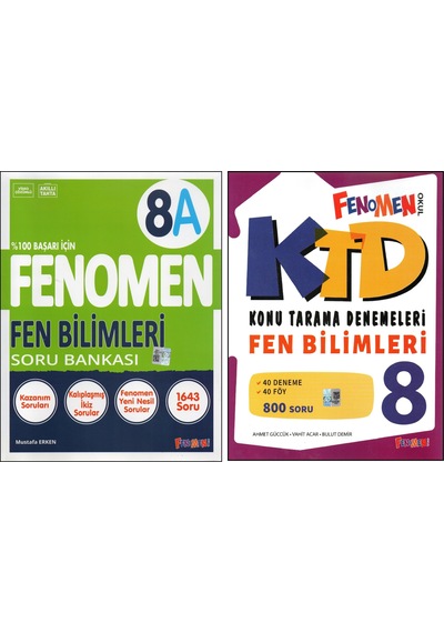 Fenomen 8. Sınıf Fen Bilimleri 8a+ Konu Tarama D. 2 Kitap