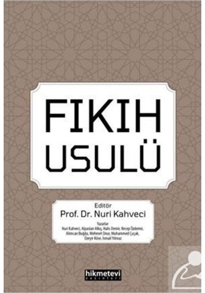 Fıkıh Usulü- Hikmetevi Yayınları