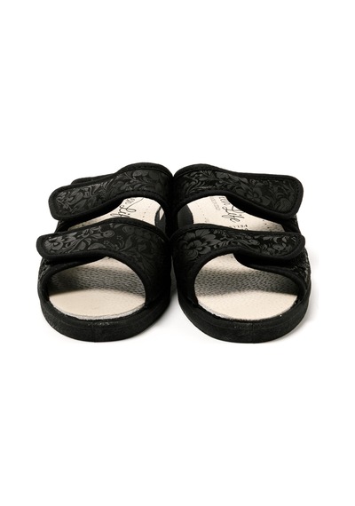 Sandalet Kadın 5688 Green Life Stretch Women's Footwear Black Siyah