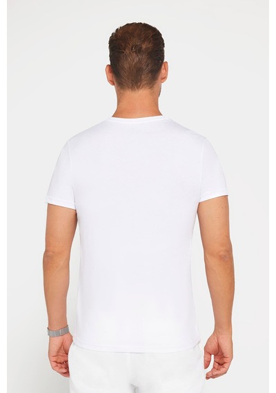 Tudors Erkek Slim Fit Dar Kesim %100 Pamuk Yumuşak Dokulu Baskılı Beyaz Bisiklet Yaka Tişört-30610 Beyaz Tudors Erkek Slim Fit Dar Kesim %100 Pamuk Yumuşak Dokulu Baskılı Beyaz Bisiklet Yaka Tişört-30610 Beyaz