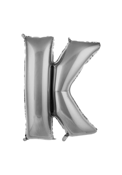 Folyo Balon Harf Gümüş Renk 100 Cm 40 İnc Helyum Uyumlu K