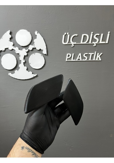 Peugeout 407 Far Yıkama Kapağı Sağ Sol Set 3d Baskı Siyah 1 Set
