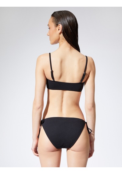 Koton Straplez Bikini Üstü Dokulu Kaplı Siyah 3sak10153bm 3SAK10153BM999 Koton Straplez Bikini Üstü Dokulu Kaplı Siyah 3sak10153bm 3SAK10153BM999