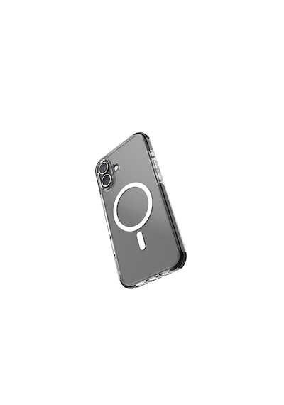 Apple Uyumlu iPhone 16 Kılıf Magsafe Şarj Özellikli Airbag Tasarımlı Raptic Clear Serisi Şeffaf Kapak Siyah