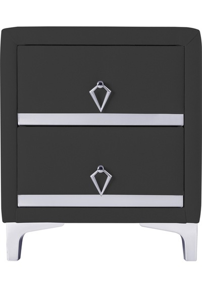 Doppia Linea Silver Iki Çekmeceli Antrasit Komodin- Kumaş Döşemeli Yatak Odası 2 Çekmeceli Komodin Doppia Linea Silver Iki Çekmeceli Antrasit Komodin- Kumaş Döşemeli Yatak Odası 2 Çekmeceli Komodin
