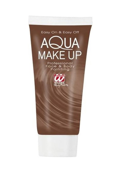 Tüpte Kahverengi Makyaj Boyası 30 Ml Kahverengi Kahverengi