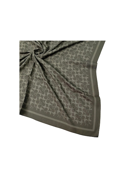 Mim Eşarp Işıl İpek - C Desen Siena Eşarp 100x100 Cm Kahve