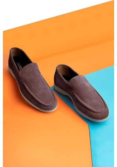 Facile Süet Hakiki Deri Erkek Günlük Ayakkabı Loafer Ayakkabı