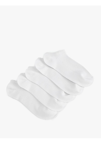 Koton 5'li Patik Çorap Beyaz 6sak80652aa