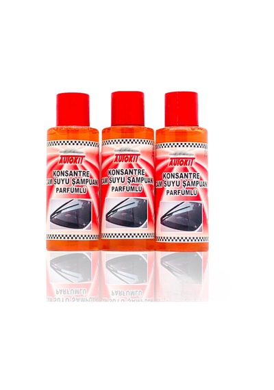 3 Adet Autokit Konsantre Cam Suyu Şampuanı Parfümlü 50ml