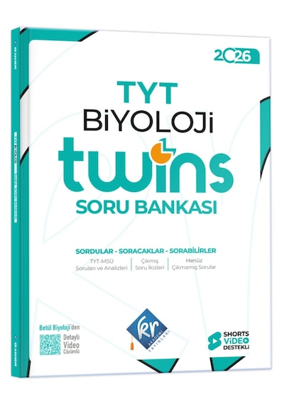 Tyt Twins Biyoloji Soru Bankası Kr Akademi Yayınları