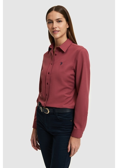 U.s. Polo Assn. Kadın Vişne Gömlek Basic 50324791-vr223