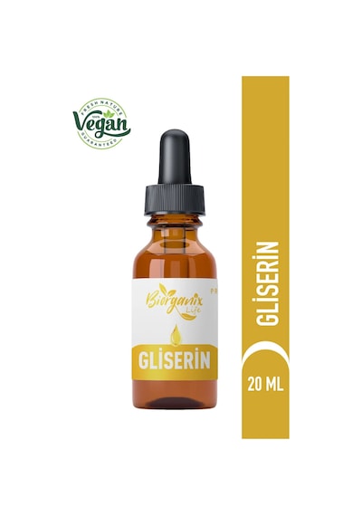 Life %100 Saf Bitkisel Gliserin 20 Ml Nemlendirici Cilt, Saç Ve Kozmetik Yapımında Uygun