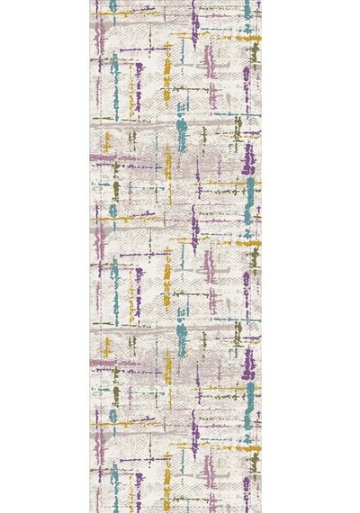 Lila Vintage Desenli Premium Masa Örtüsü Runner Rnr414n11