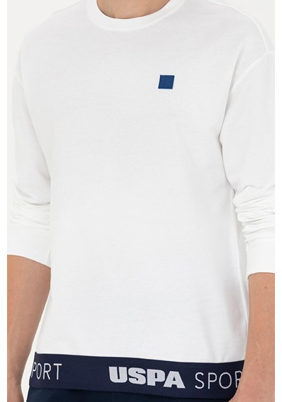 U.S. Polo Assn. Erkek Sweatshirt 50263251-vr013 Beyaz