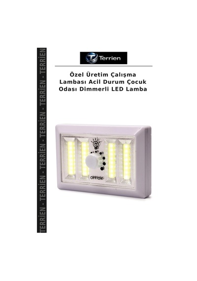 Özel Üretim Çalışma Lambası Acil Durum Çocuk Odası Dimmerli Led Lamba Beyaz Işık